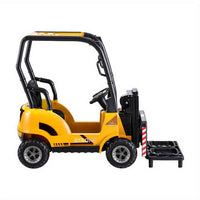 Thumbnail for Kids Electric Ride On Car Forklift Loader Toys Cars Horn Remote 12V Yellow