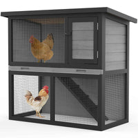 Thumbnail for Outdoor Chicken Coop, Rabbit Hutch, Guinea Pig Enclosed Cage