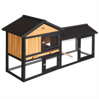 Thumbnail for i.Pet Chicken Coop Rabbit Hutch 165cm x 43cm x 86cm Extra Large Run House Cage Wooden Outdoor