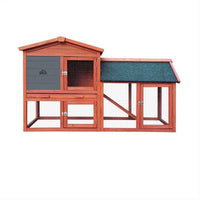 Thumbnail for Alopet Wooden Rabbit Hutch, Guinea Pig, Outdoor Chicken Coop with Run Cage