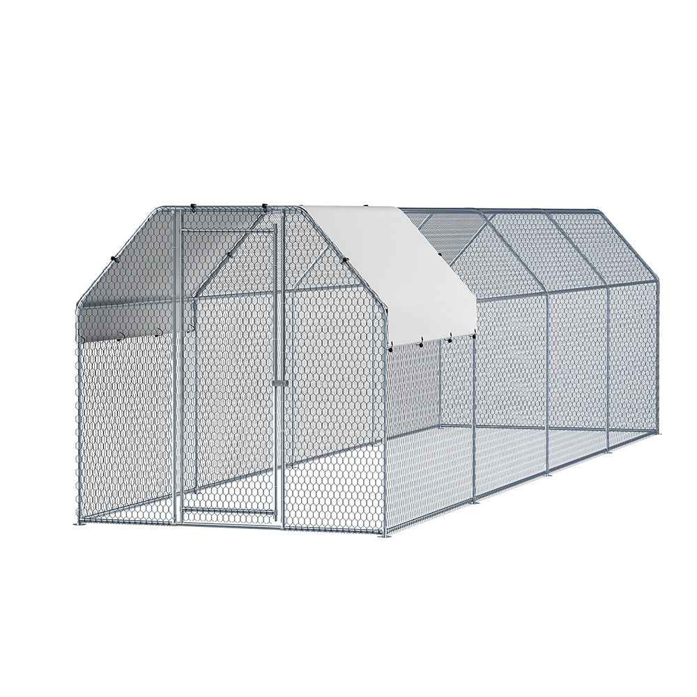 i.Pet Chicken Coop Cage Run Rabbit Hutch Large Walk In Hen House Cover 8mx2mx2m