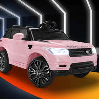 Thumbnail for Range Rover Inspired Kids Ride on Car with Remote Control | Pink with Remote Control, MP3 Player, Horn, Music and Headlight Taillights Suitable for 3-6 Years Pink
