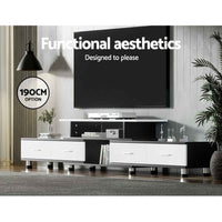 Thumbnail for Artiss TV Cabinet Entertainment Unit Extendable 160CM To 220CM 4 Drawers White