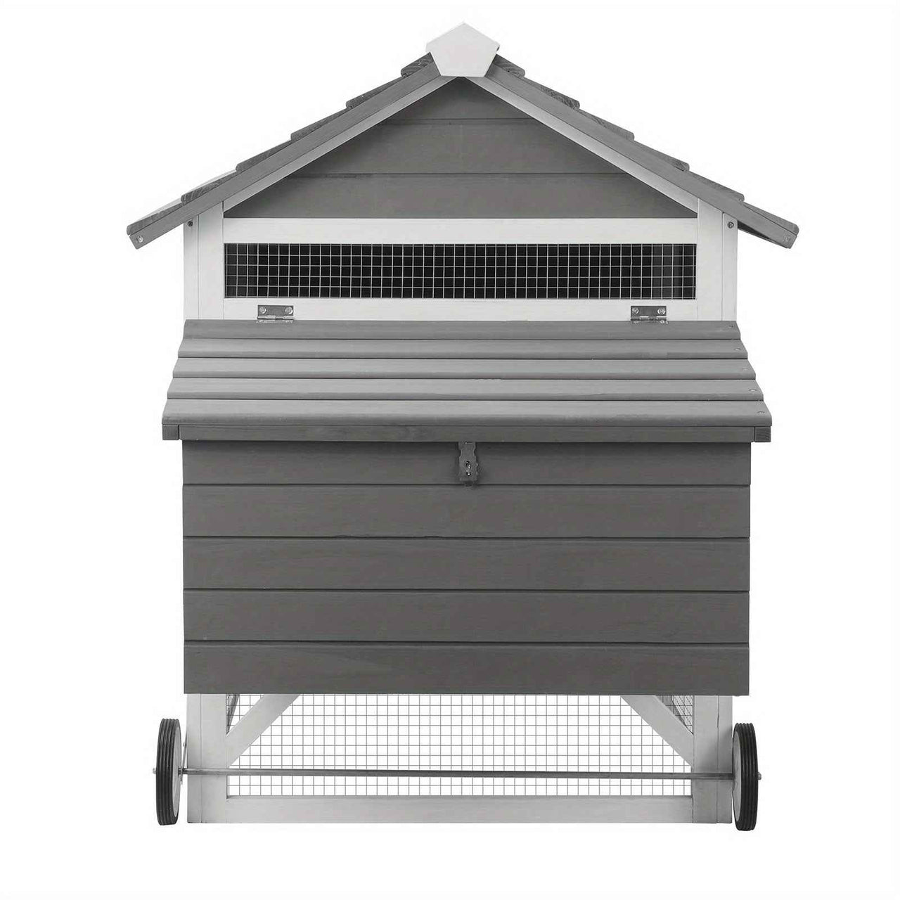 Extra Large Wooden Chicken Coop & Rabbit Hutch with Wheels