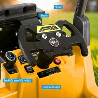 Thumbnail for Kids Electric Ride On Car Forklift Loader Toys Cars Horn Remote 12V Yellow