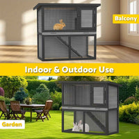 Thumbnail for Outdoor Chicken Coop, Rabbit Hutch, Guinea Pig Enclosed Cage