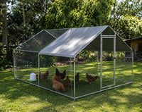 Walk-In Chicken Coop Outdoor Chicken Run 4m x 3m dealsrusau