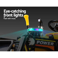 Thumbnail for Kids Electric Ride On Car Bulldozer Digger Loader Remote 6V Yellow