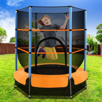 Thumbnail for 137.16cm Trampoline for Kids w/ Enclosure Safety Net Rebounder Gift Orange