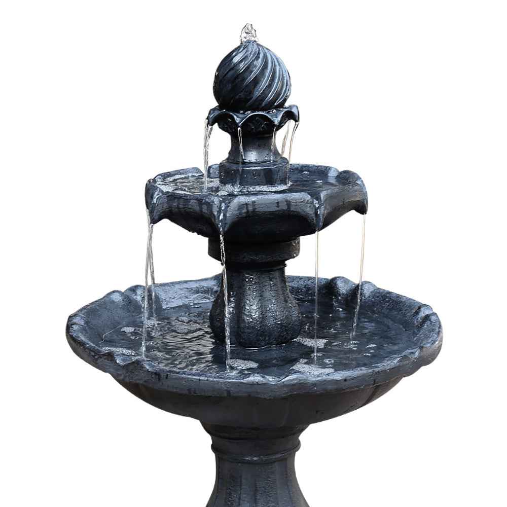 Gardeon Solar Fountain Water Feature Pump Kit Bird Bath Outdoor Indoor Black