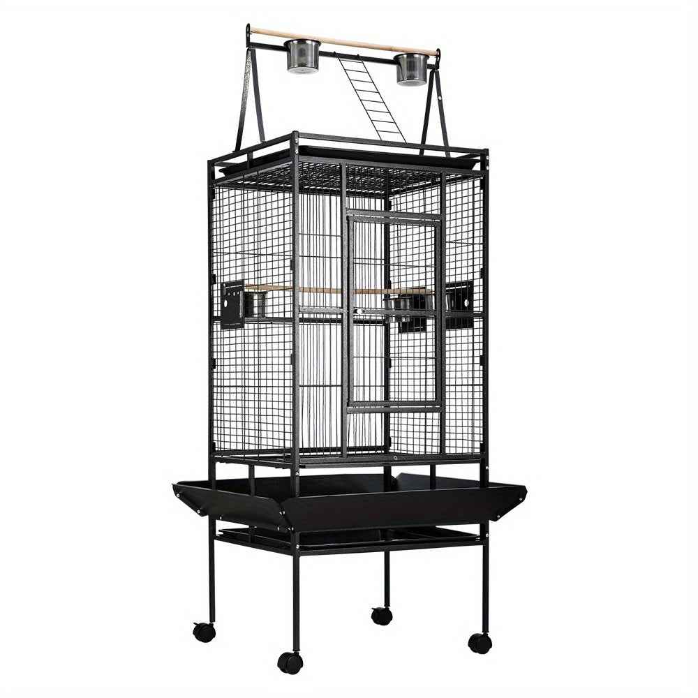 i.Pet Bird Cage Large Cages 173cm Parrot Aviary Stand-Alone Budgie Wheels Castor