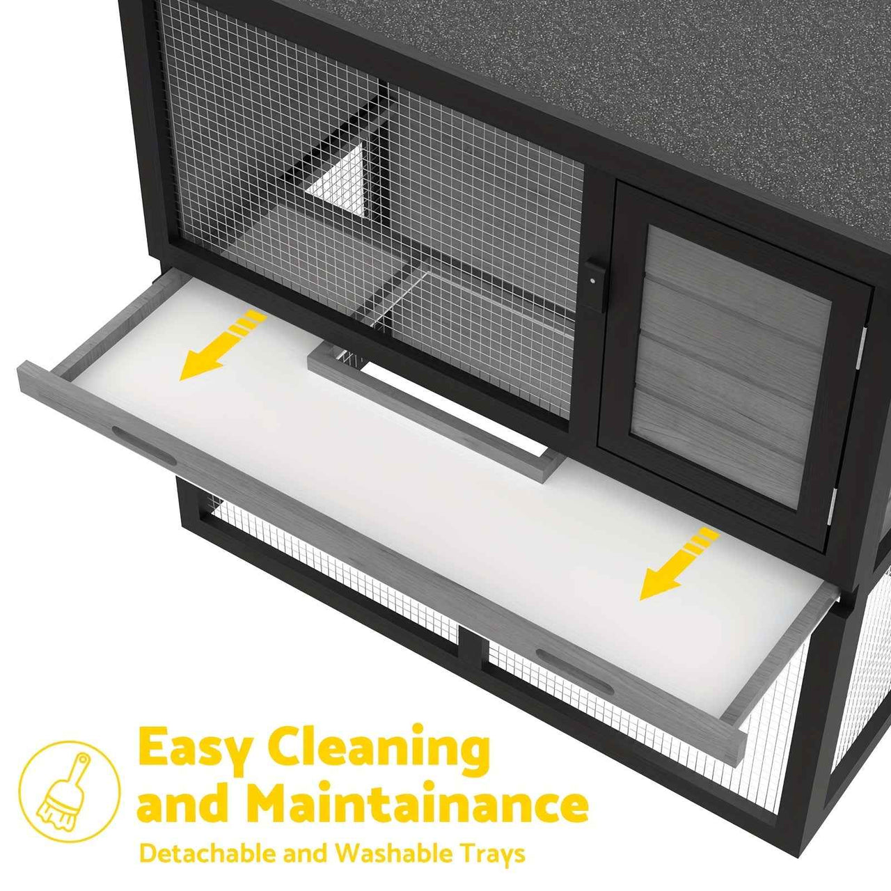 Outdoor Chicken Coop, Rabbit Hutch, Guinea Pig Enclosed Cage