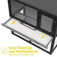 Thumbnail for Outdoor Chicken Coop, Rabbit Hutch, Guinea Pig Enclosed Cage