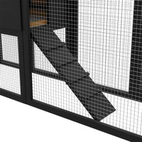 Thumbnail for 2 Storey Rabbit Hutch Wooden Outdoor Chicken Coop, Pull Out Tray&Easy Clean For Bunnies, Chickens, Guinea Pigs, Rabbit