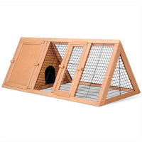 Thumbnail for i.Pet Rabbit Hutch Chicken Coop Run Wooden Cage Guinea Pig House Outdoor cage