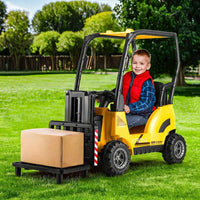 Thumbnail for Kids Electric Ride On Car Forklift Loader Toys Cars Horn Remote 12V Yellow