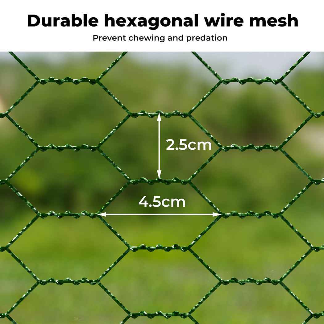 Chicken Coop Large Pet Cage, Thick Galvanized Metal Hen House with Waterproof Sun-Protective Cover