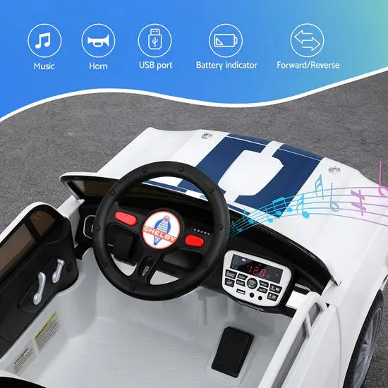 Officially Licensed Shelby Ford GT350 Kids Ride On Car with Remote Control Deals R Us