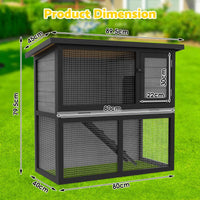 Thumbnail for Outdoor Chicken Coop, Rabbit Hutch, Guinea Pig Enclosed Cage