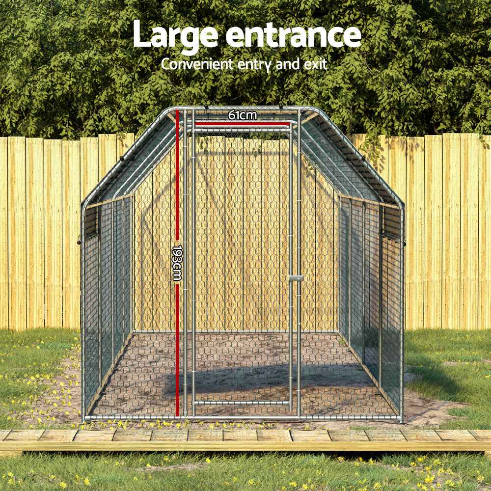 i.Pet Chicken Coop Cage Run Rabbit Hutch Large Walk In Hen House Cover 8mx2mx2m