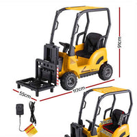 Thumbnail for Kids Electric Ride On Car Forklift Loader Toys Cars Horn Remote 12V Yellow