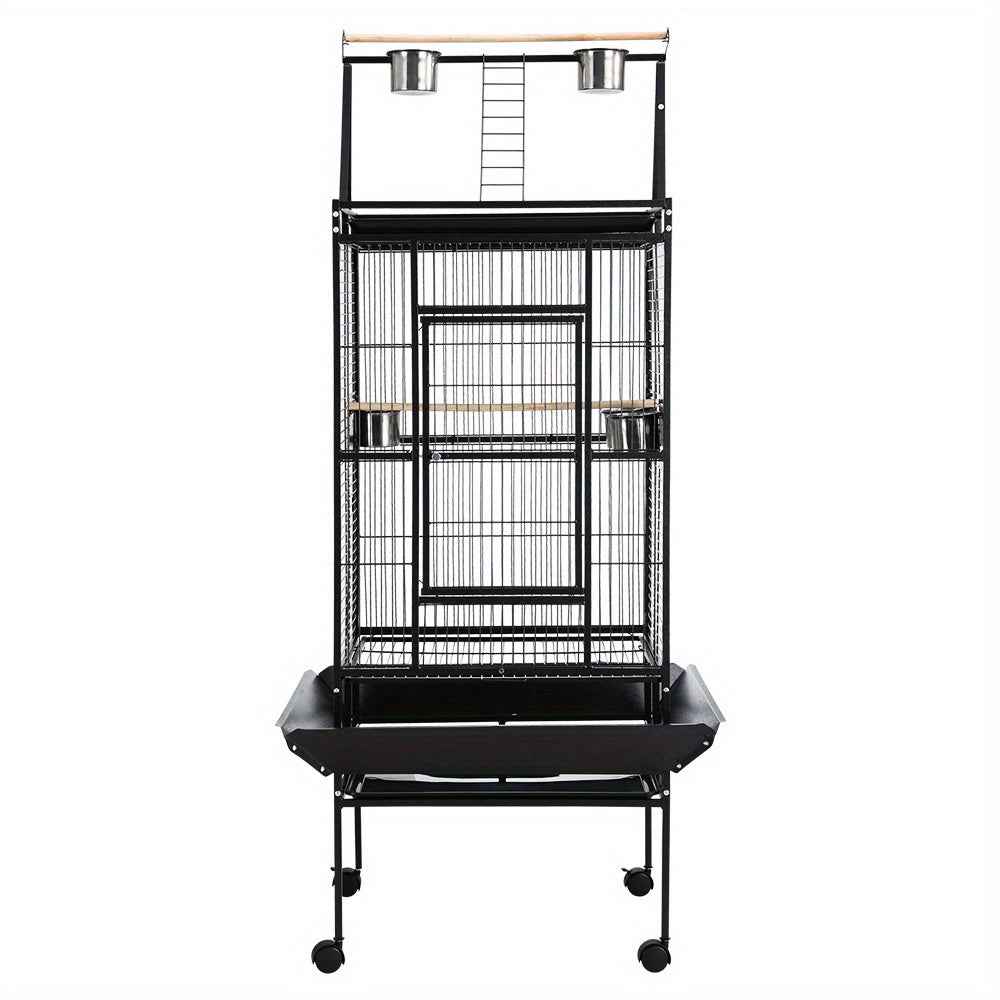 i.Pet Bird Cage Large Cages 173cm Parrot Aviary Stand-Alone Budgie Wheels Castor