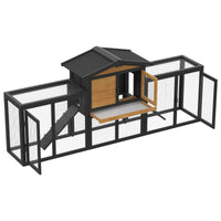 Thumbnail for 2 Storey Rabbit Hutch Wooden Outdoor Chicken Coop, Pull Out Tray&Easy Clean For Bunnies, Chickens, Guinea Pigs, Rabbit