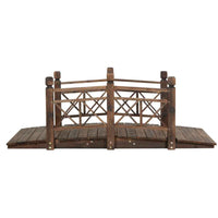 Thumbnail for Garden Decor Outdoor Ornament Wooden Bridge Rustic Backyard Yard 150cm