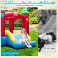 Thumbnail for Inflatable Bouncy Castle with Slide - No Pump Needed, Indoor / Outdoor Kids Play
