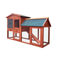 Thumbnail for Alopet Wooden Rabbit Hutch, Guinea Pig, Outdoor Chicken Coop with Run Cage