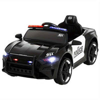 Thumbnail for Ford Mustang GT350 Police Inspired Kids Ride on Car with Remote Control Battery Powered 12V Black