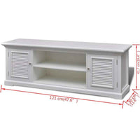 Thumbnail for TV Cabinet White Wood