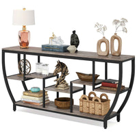 Thumbnail for Rustic Industrial Console Table with Storage Entryway, or TV Unit