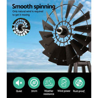 Thumbnail for Garden Windmill 120cm Metal Ornaments Outdoor Decor Ornamental Windmill