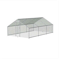 Thumbnail for Walk-In Chicken Coop Cage 6x3x2m Galvanized Steel - Weather-Resistant, for Chickens, Ducks, Geese, Small Livestock Enclosure