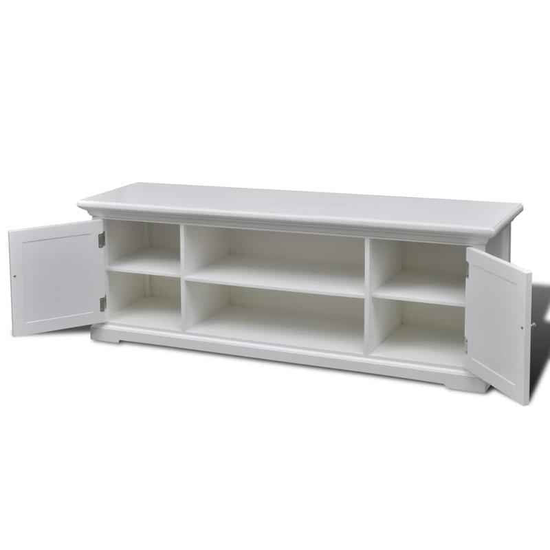 TV Cabinet White Wood