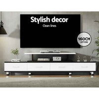 Thumbnail for Artiss TV Cabinet Entertainment Unit Extendable 160CM To 220CM 4 Drawers White