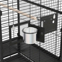 Thumbnail for 176cm Large Advwin Bird Cage Parrot Aviary with Stand-alone Perch, Wheels and Brake